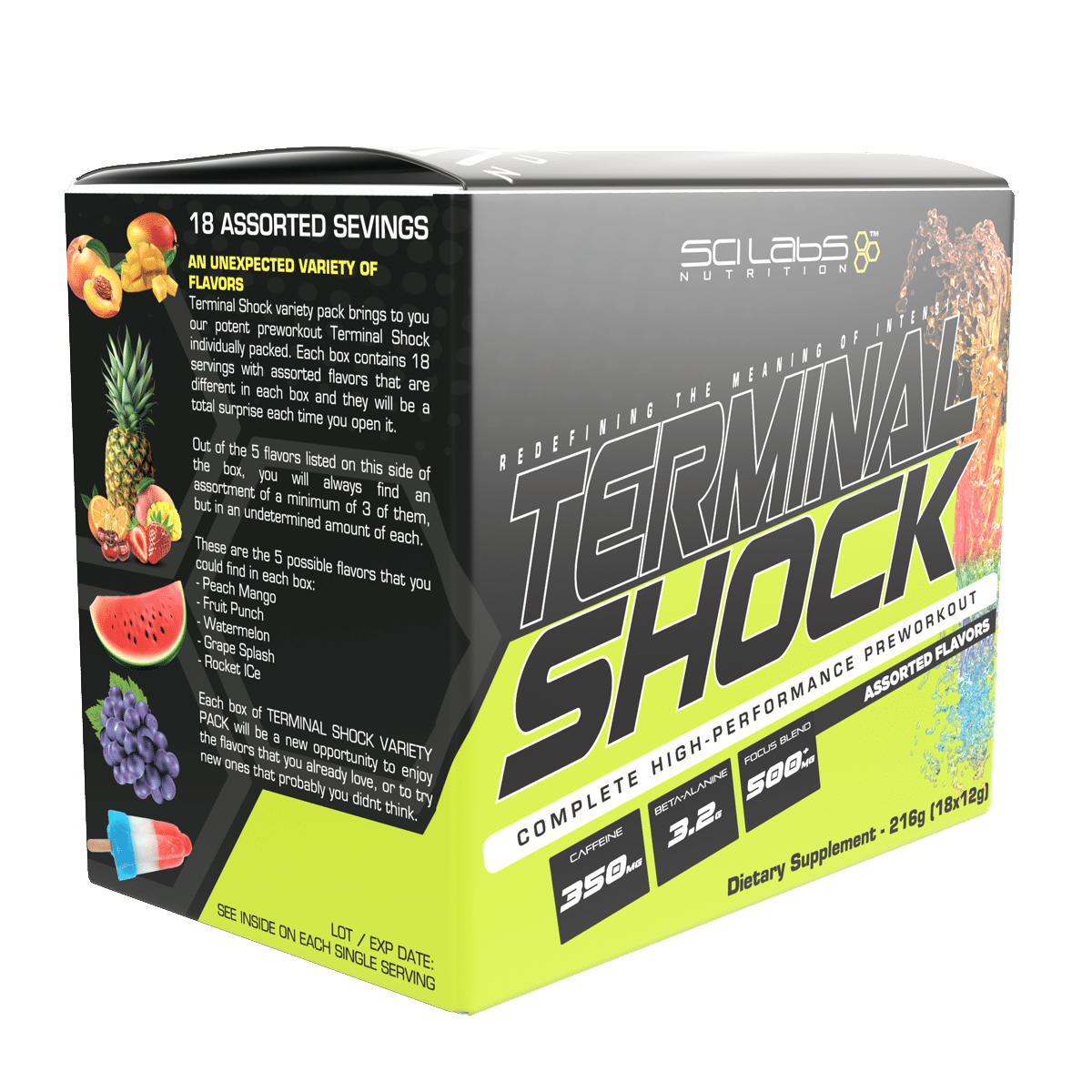 Terminal Shock - Caja de 18 servicios surtidos